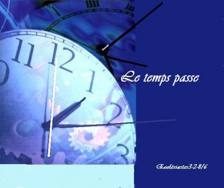  Le temps passe  bienvenue