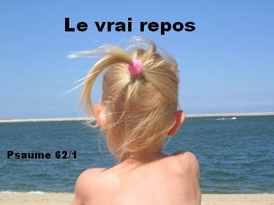  Le vrai repos  bienvenu