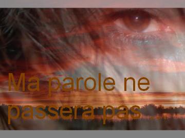  Le ciel et la terre passeront, mais ... bonjour Bienvenue