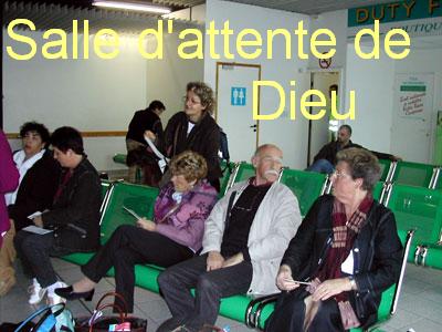 Salles d'attente de Dieu bonjour Bienvenue