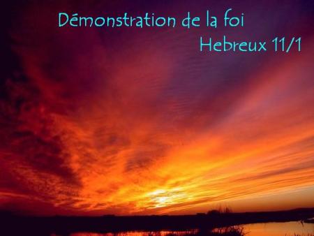 D�monstration de la foi bienvenue