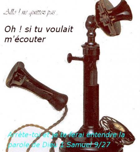  Allo   !ne quittez  pas bienvenue